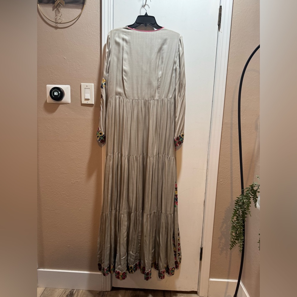 Preowned Verb Pallavi Singhee Embroidered Maxi Dress Size XL - Picture 2 of 16
